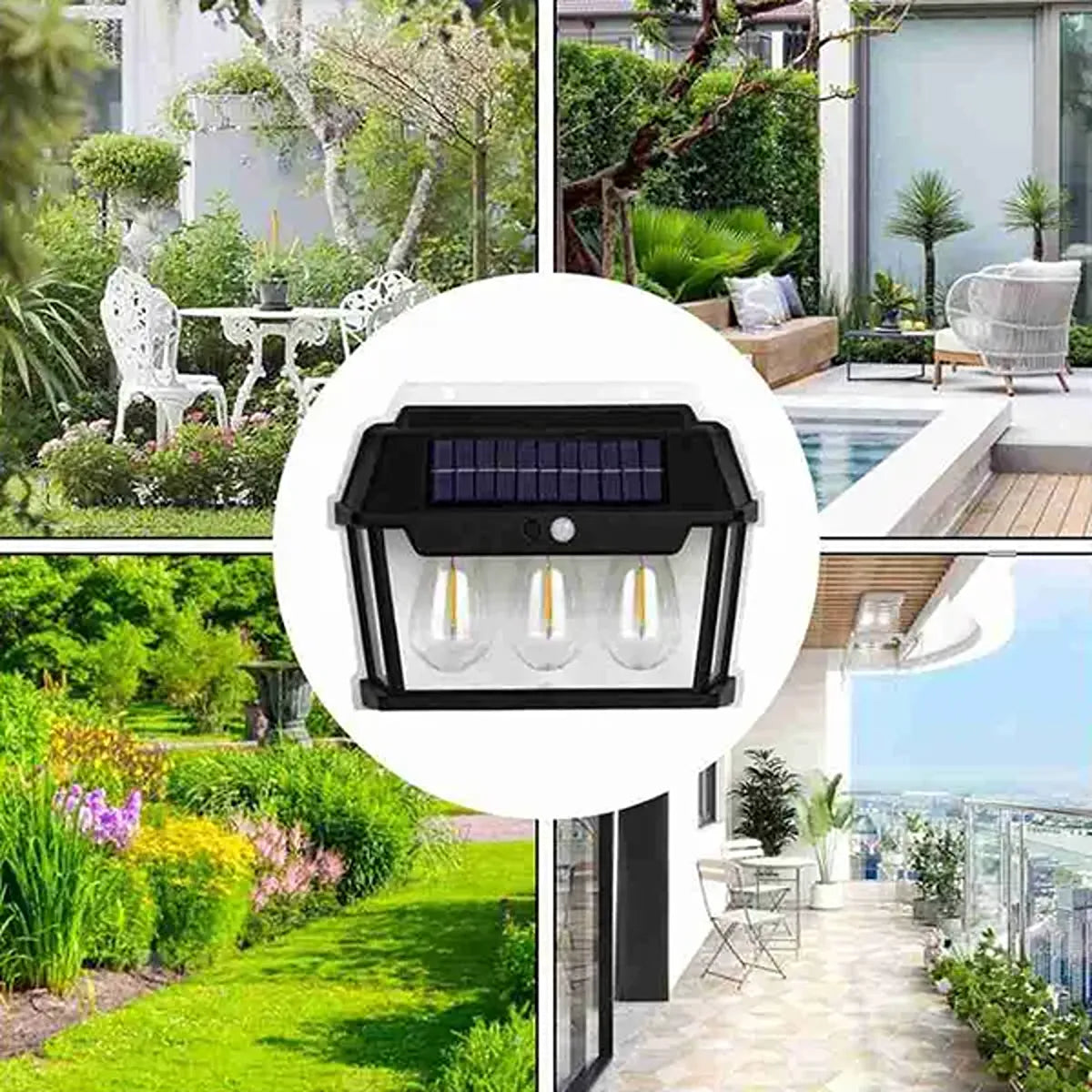 3 LED Bulb Solar Lamp