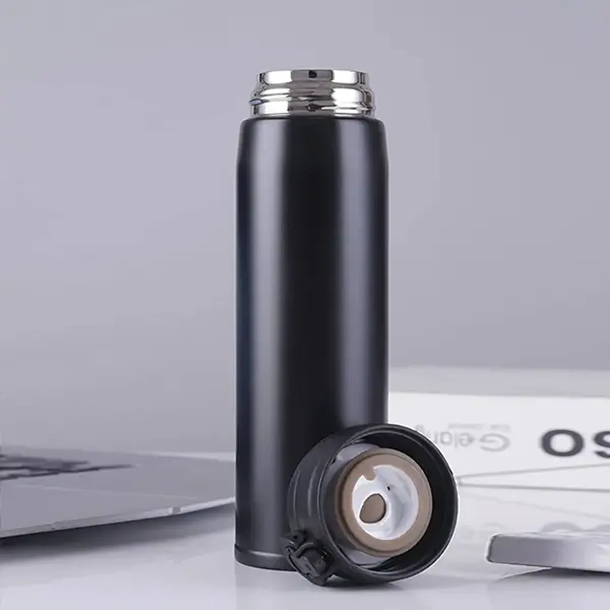 Black Vacuum Flask Water Bottle
