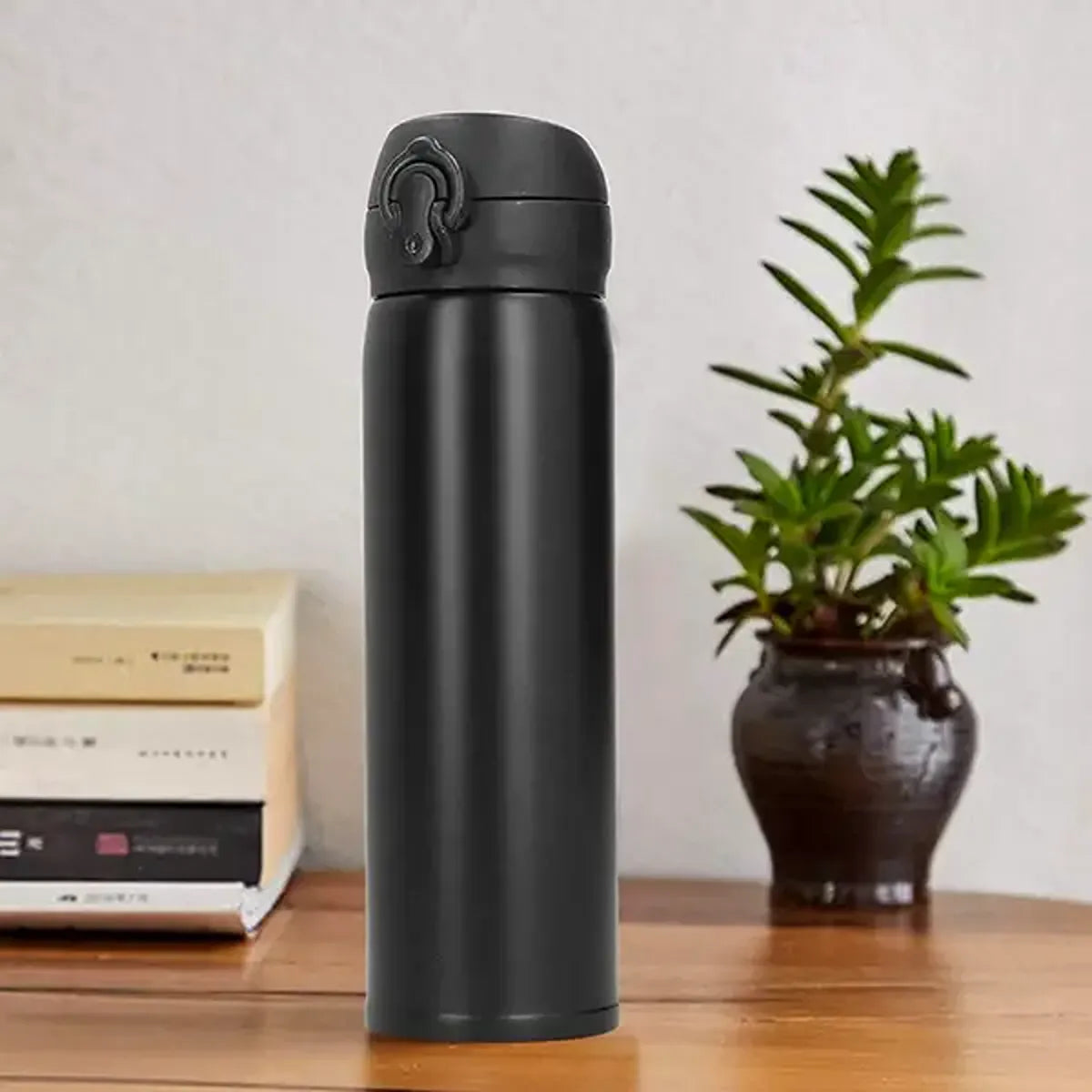 Black Vacuum Flask Water Bottle