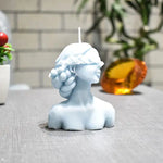 Blind Folded Lady Candle