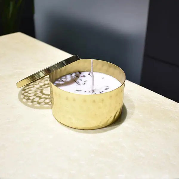 Brass Bowl Candle
