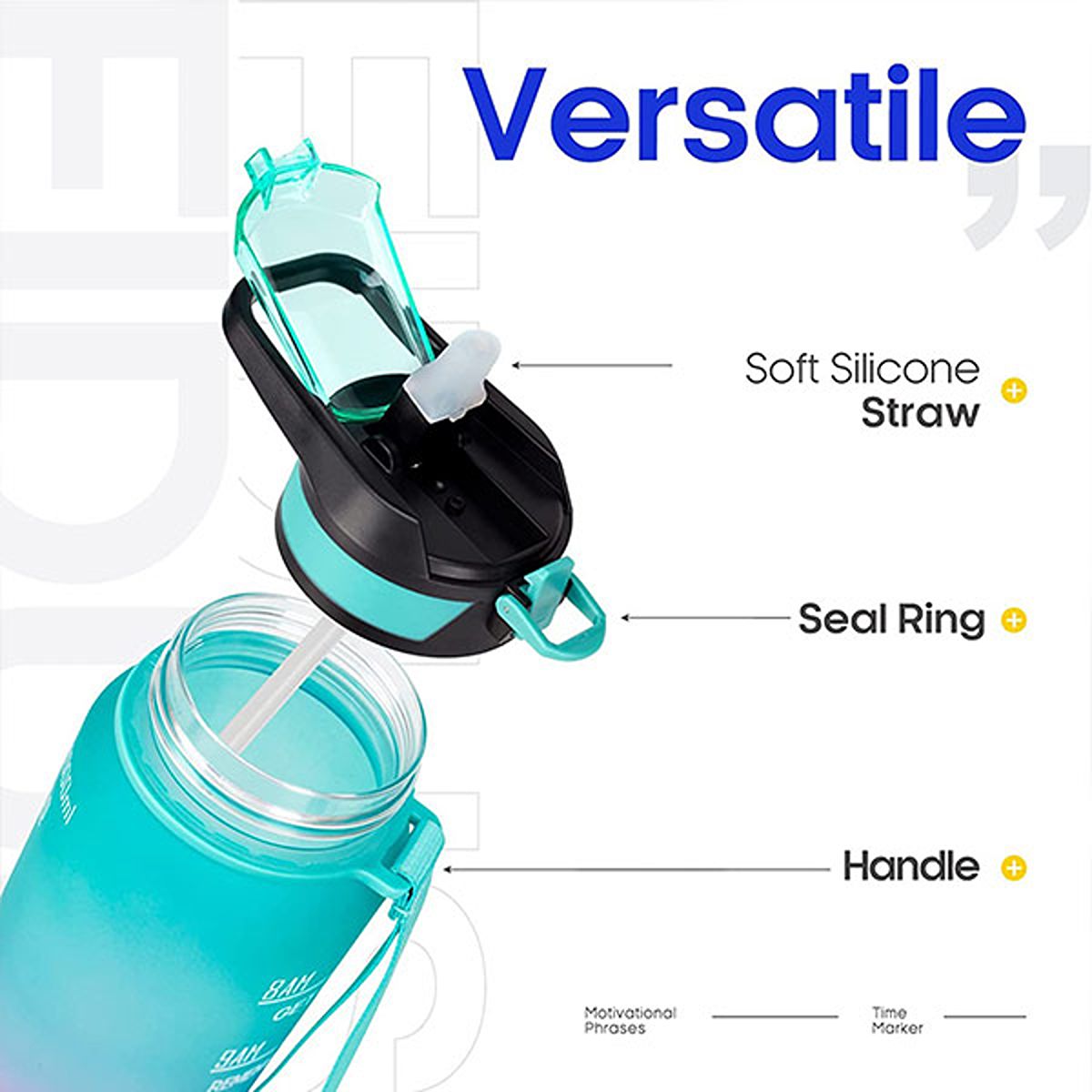 Gym Multicolor Water Bottle