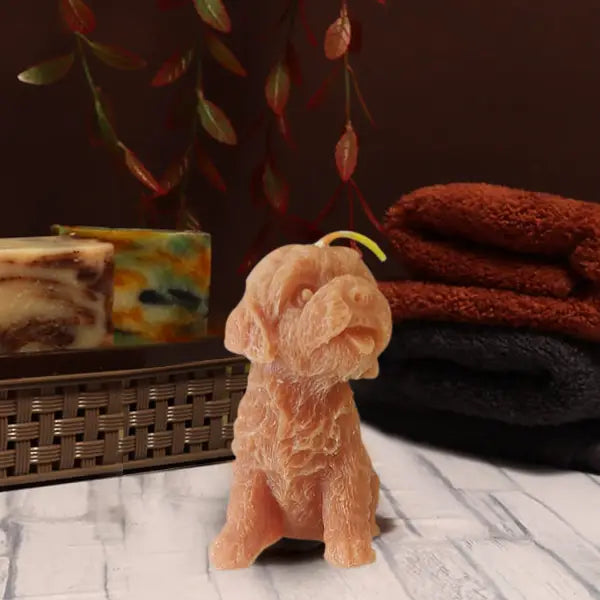 Puppy Shaped Candle