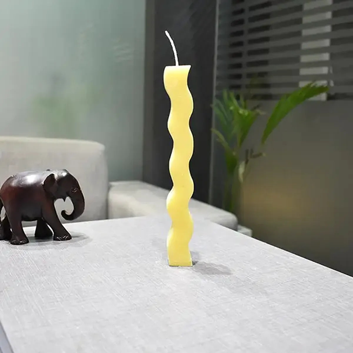 Wave Pillar Candle