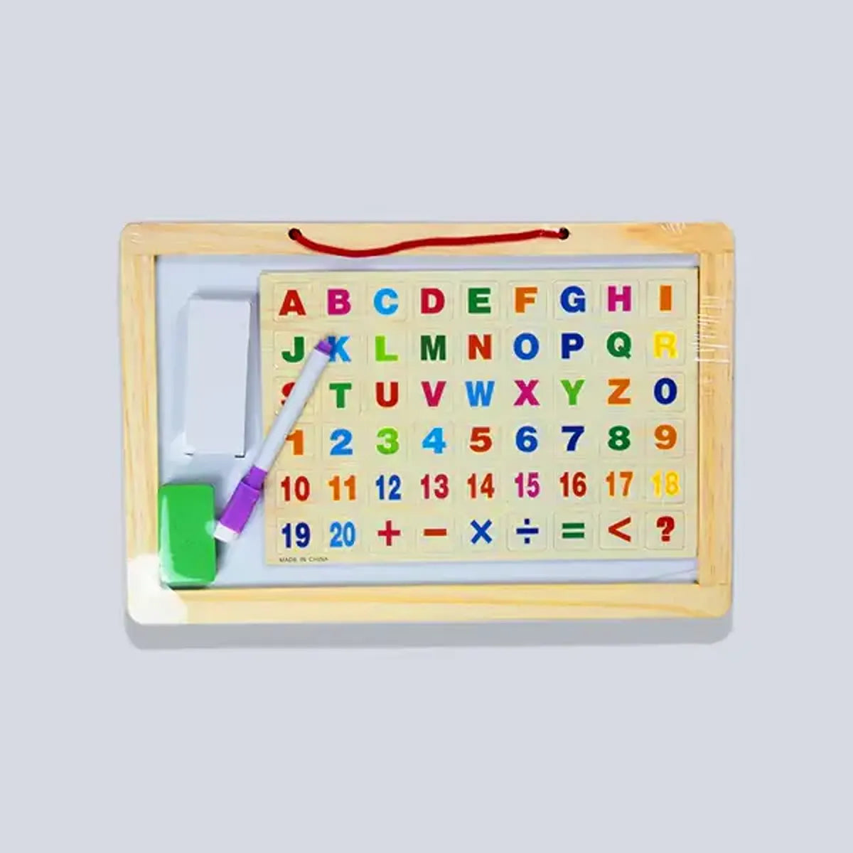 White & Black Board with Magnetic Alphabets & Nos.