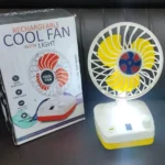 Rechargeable Cool Fan With Light